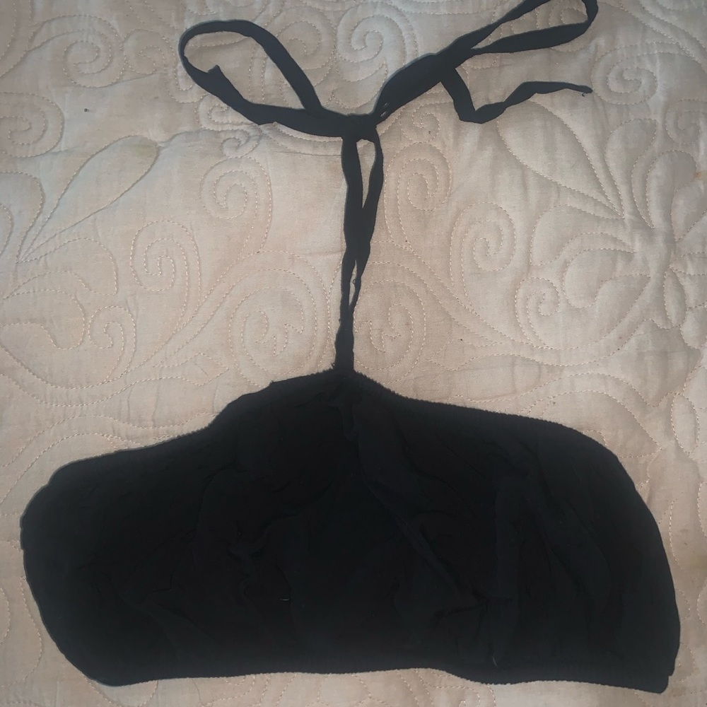 Forever 21 Black Halter Bandeau
